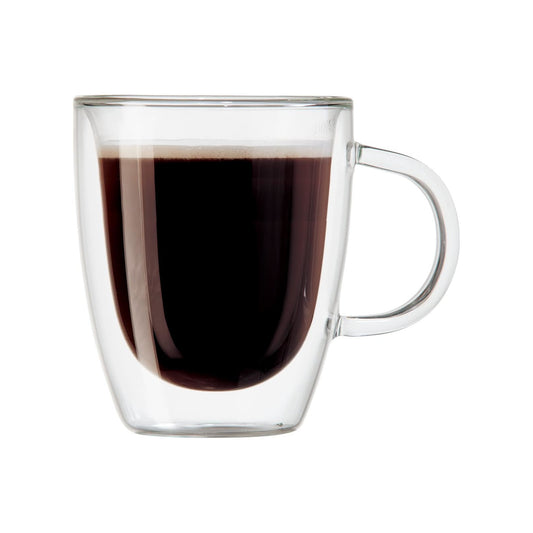 Coffee Mug Glass Double Wall Espresso  3oz Set of 2 (Sold Individually)