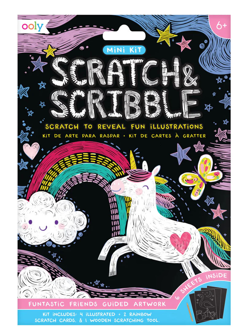 Scratch & Scribble Mini Art Kit Funtastic Friends