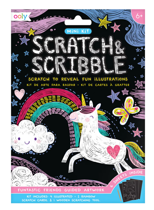 Scratch & Scribble Mini Art Kit Funtastic Friends