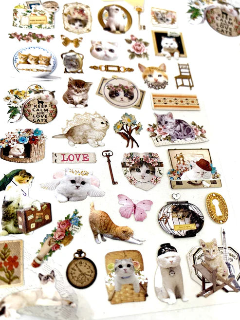 Stickers Lovely Cat Nylon