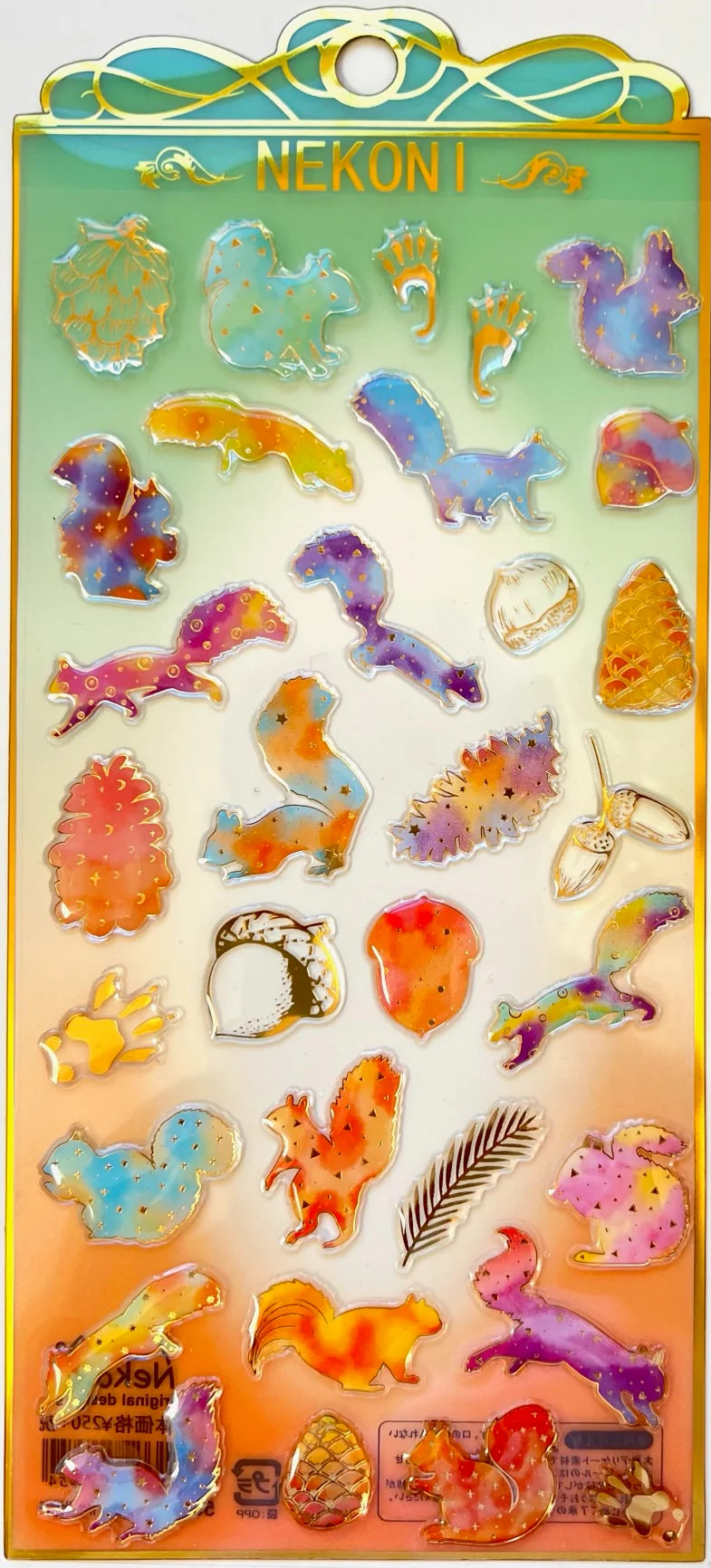 Stickers Crystal Squirrel
