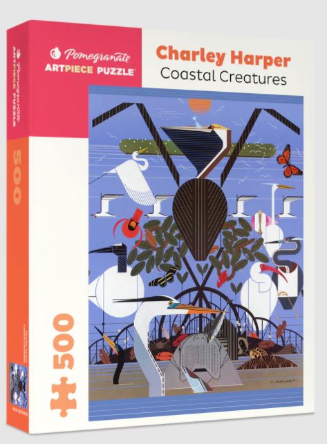 Puzzle  - 500 Piece - Charley Harper - Coastal Creatures