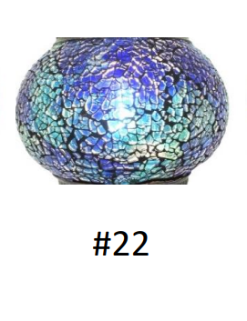 Mosaic Lamp Globe 12" #22