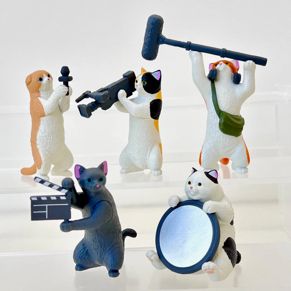 Gashapon Capsule Teen & Up Cat Film Crew (Sold As An Individual Capsule)