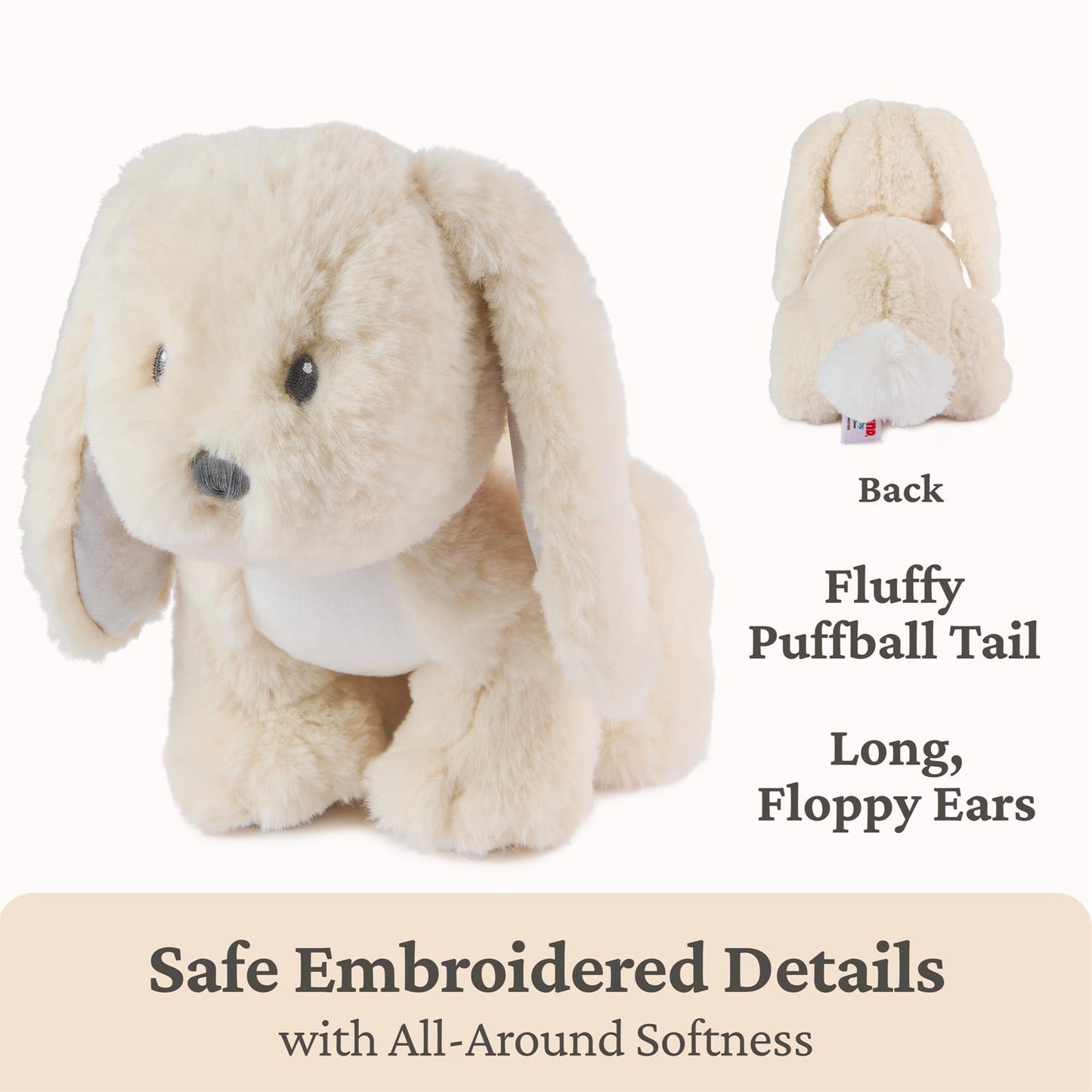 Plush Pal  Baby Safe Bunny Rabbit "Clover" 10"