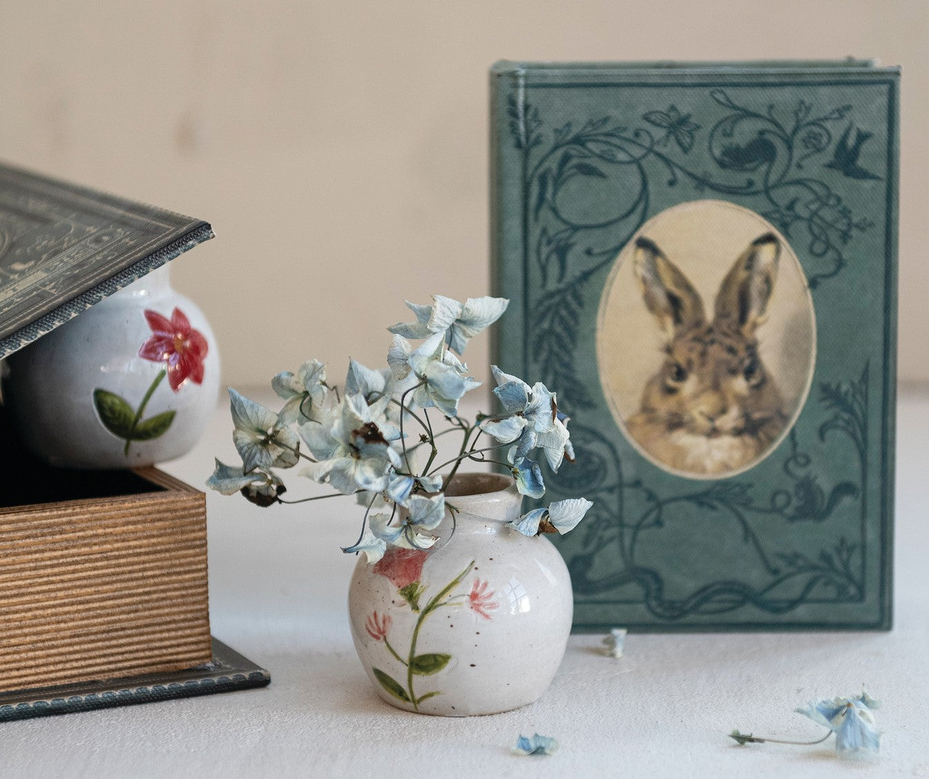 Book Storage Box MDF & Canvas