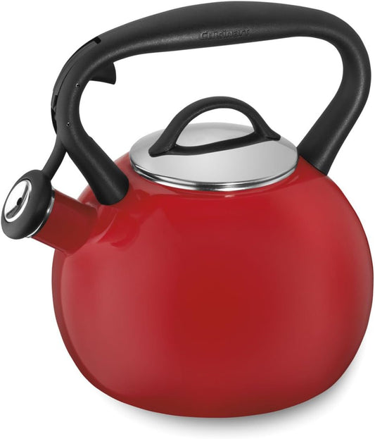 Stovetop Kettle - Enameled 2qt Red