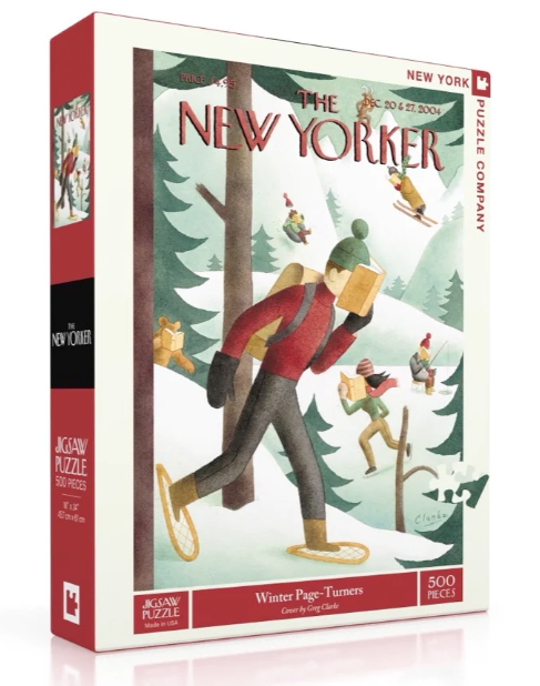 New Yorker Puzzle 500 Piece Winter Page Turner