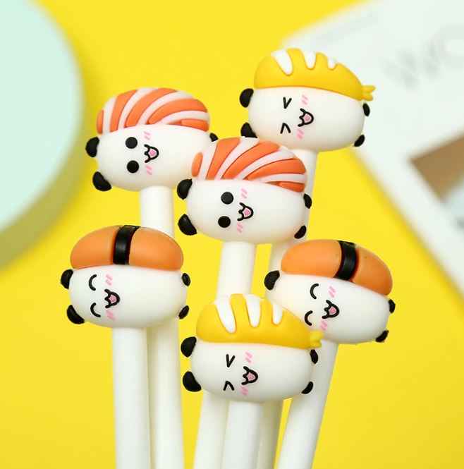 Gel Pen Sushi Panda Animals (Sold Individually)