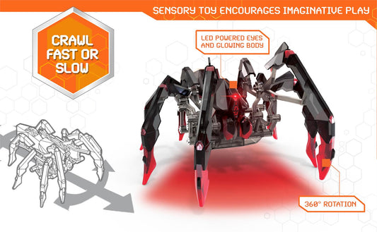 Hex Bots Black Widow Spider Remote Control