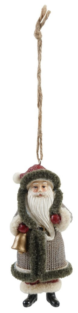 Ornament - Resin - Santa - 4.5"h