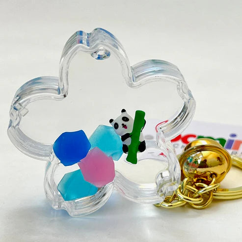 Keychain Charm Panda & Bamboo Floaty in Various Containers - Sold Individually