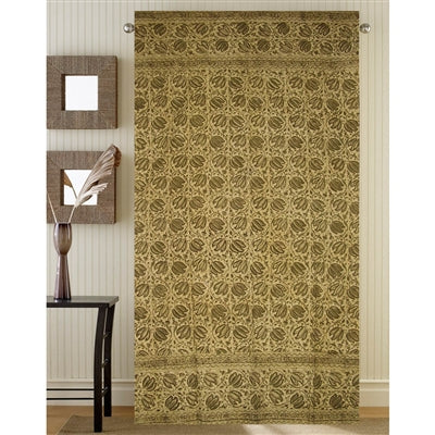 Window Panel Veggie Natural Block Olive