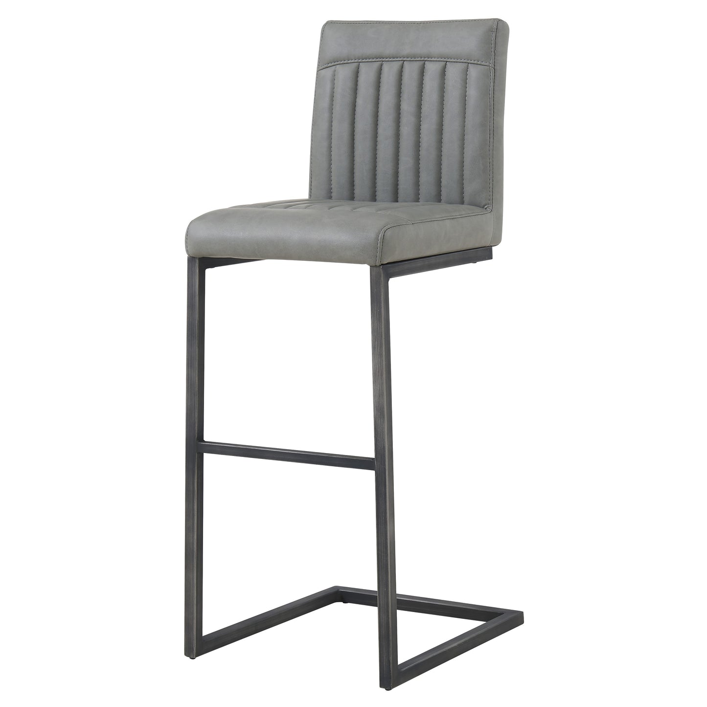 Ronan Polyurethane Bar Stool Antique Graphite Grey