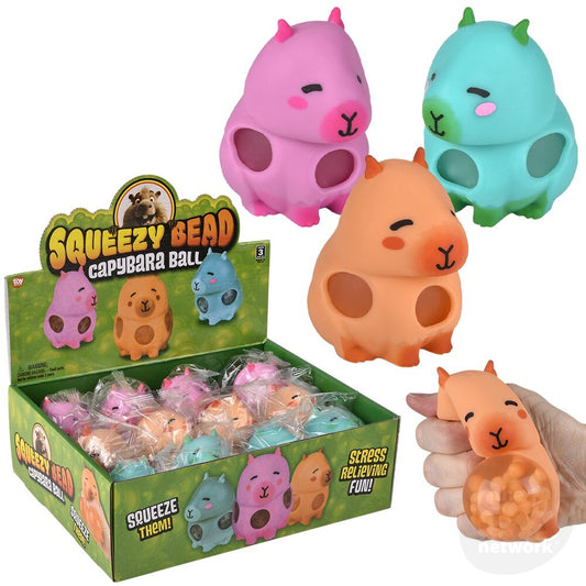 Squeezy Bead Capybara 3.5" (Sold Individually)