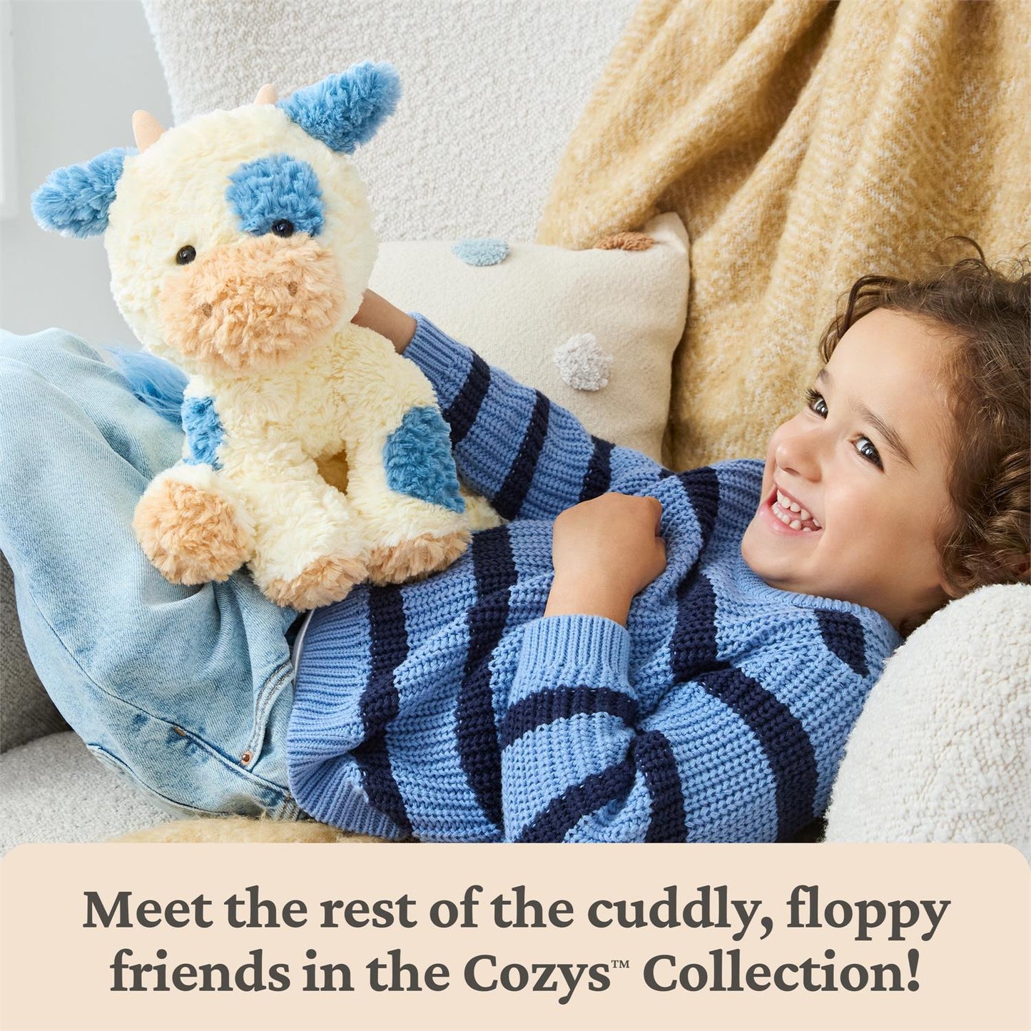 Plush Cozys Pig Peachy Pink 10"