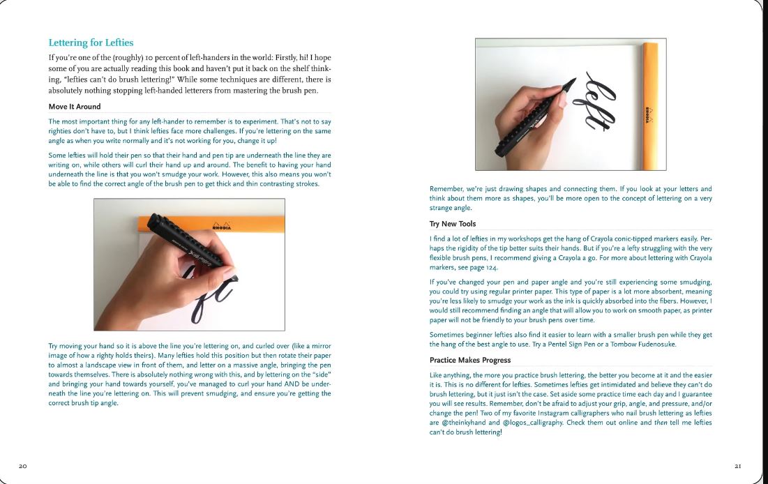 Art Center Artist's Book Brush Lettering From A To Z