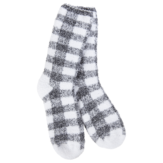 Socks - Fireside Crew Black Check