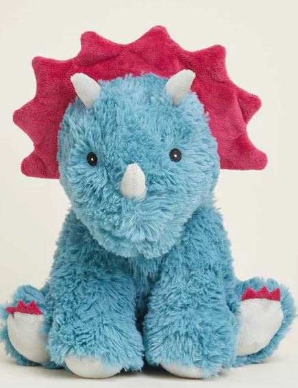 Warmies Dino Triceratops Turquoise & Red