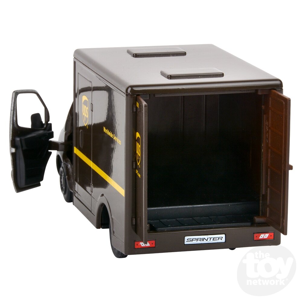 Diecast Pullback - UPS Box Truck - Mercedes-Benz Sprinter - 5" - Sold Individually