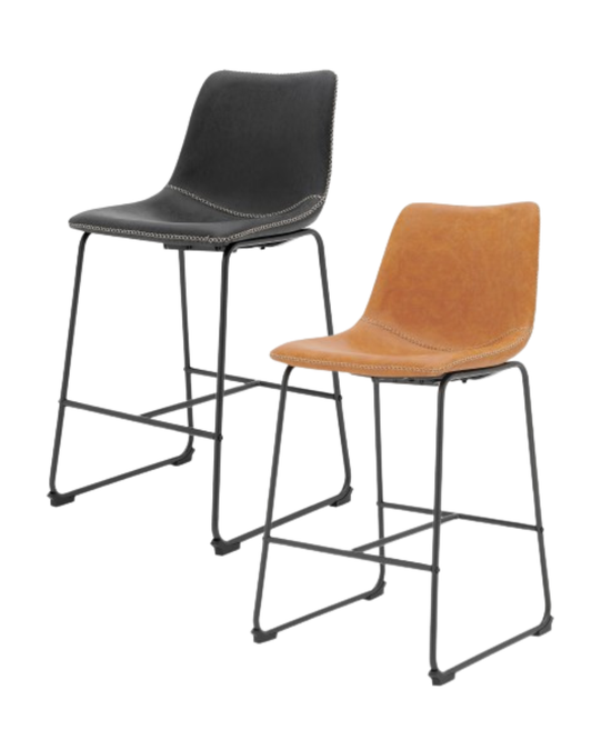 Vesta Counter Stool Faux Leather