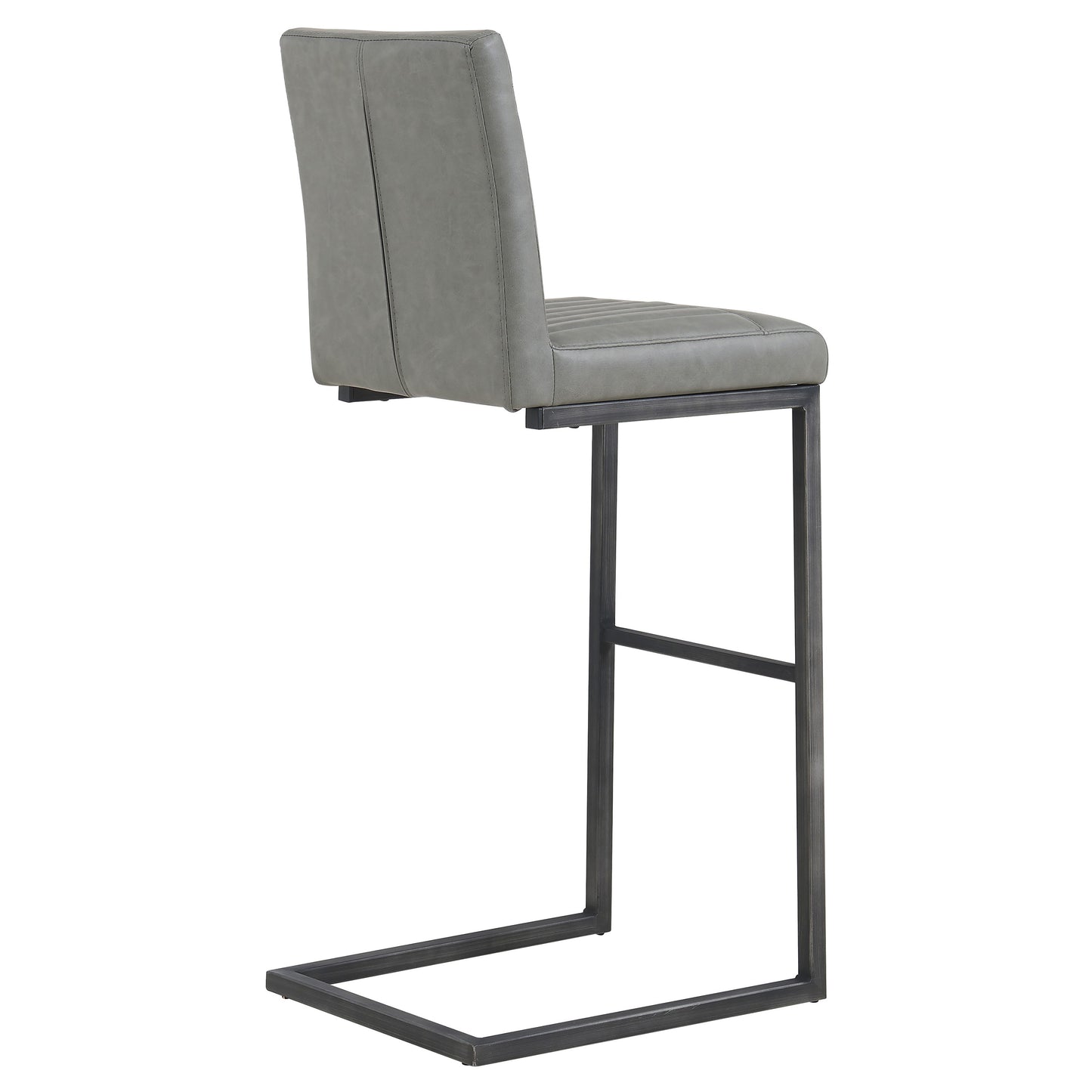 Ronan Polyurethane Bar Stool Antique Graphite Grey