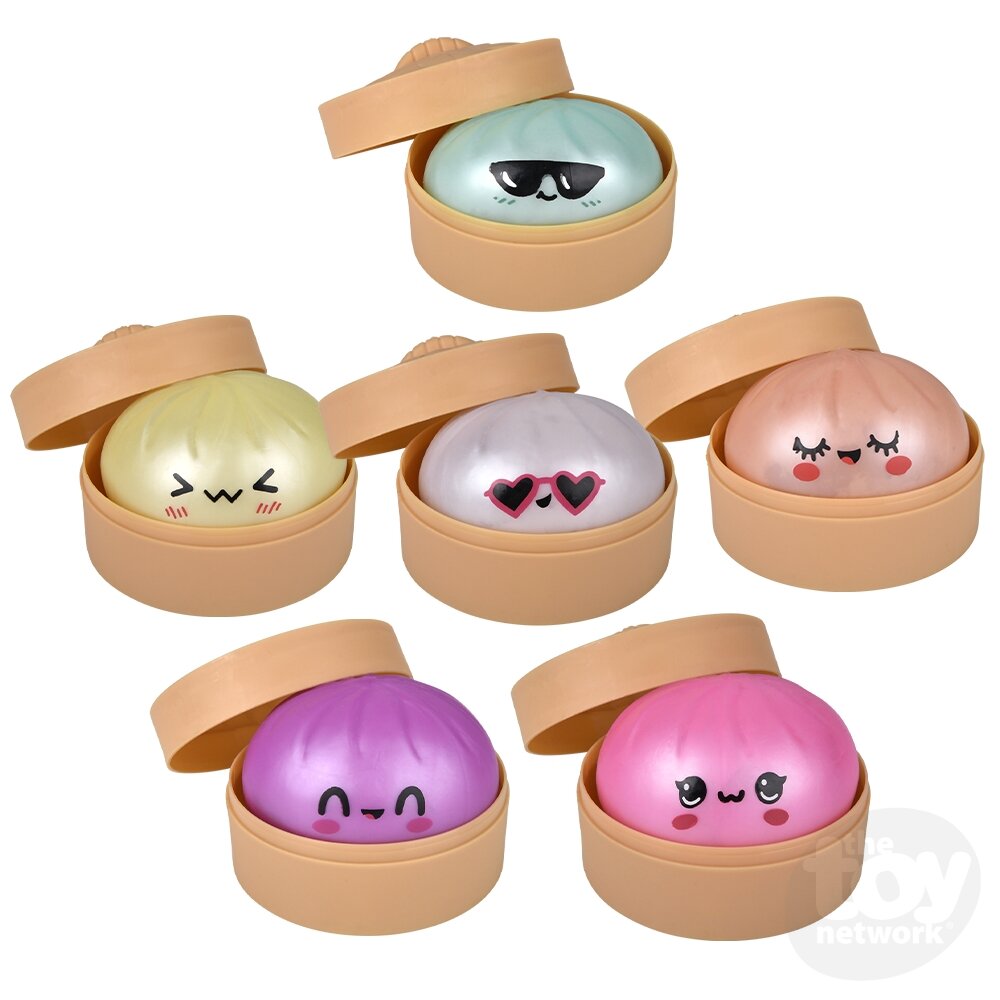 Dumplings Blind Box Squish & Stretch Metallic 3.25" (Sold Individually)