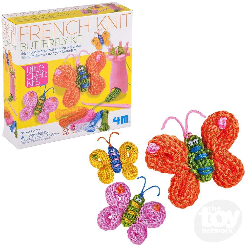 4M Little Craft French Knit Butterfly Kit