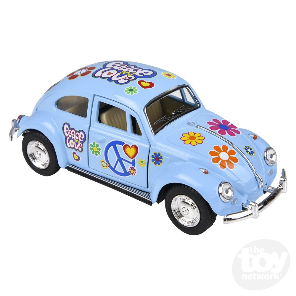 Diecast Pullback - VW Beetle - Flower Power - 5"