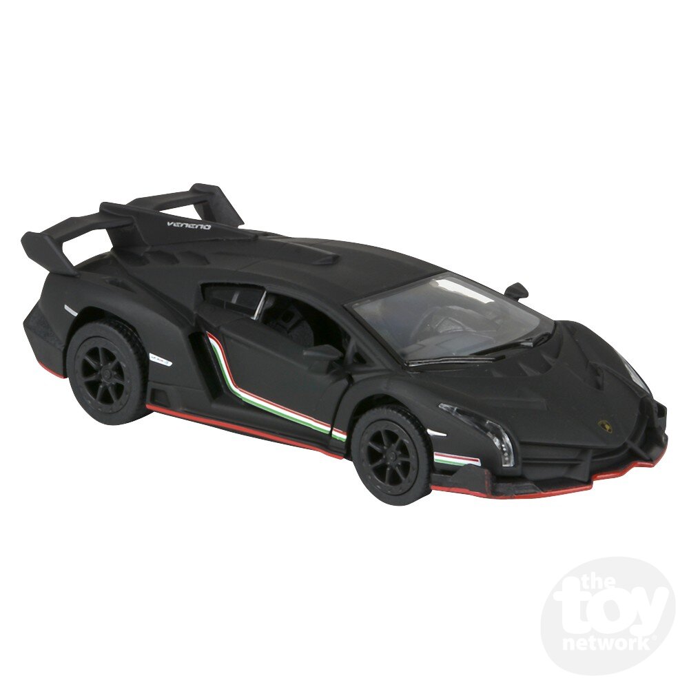 Diecast Pullback - Lamborghini - Sports Car Matte Finish - 5" - Sold Individually