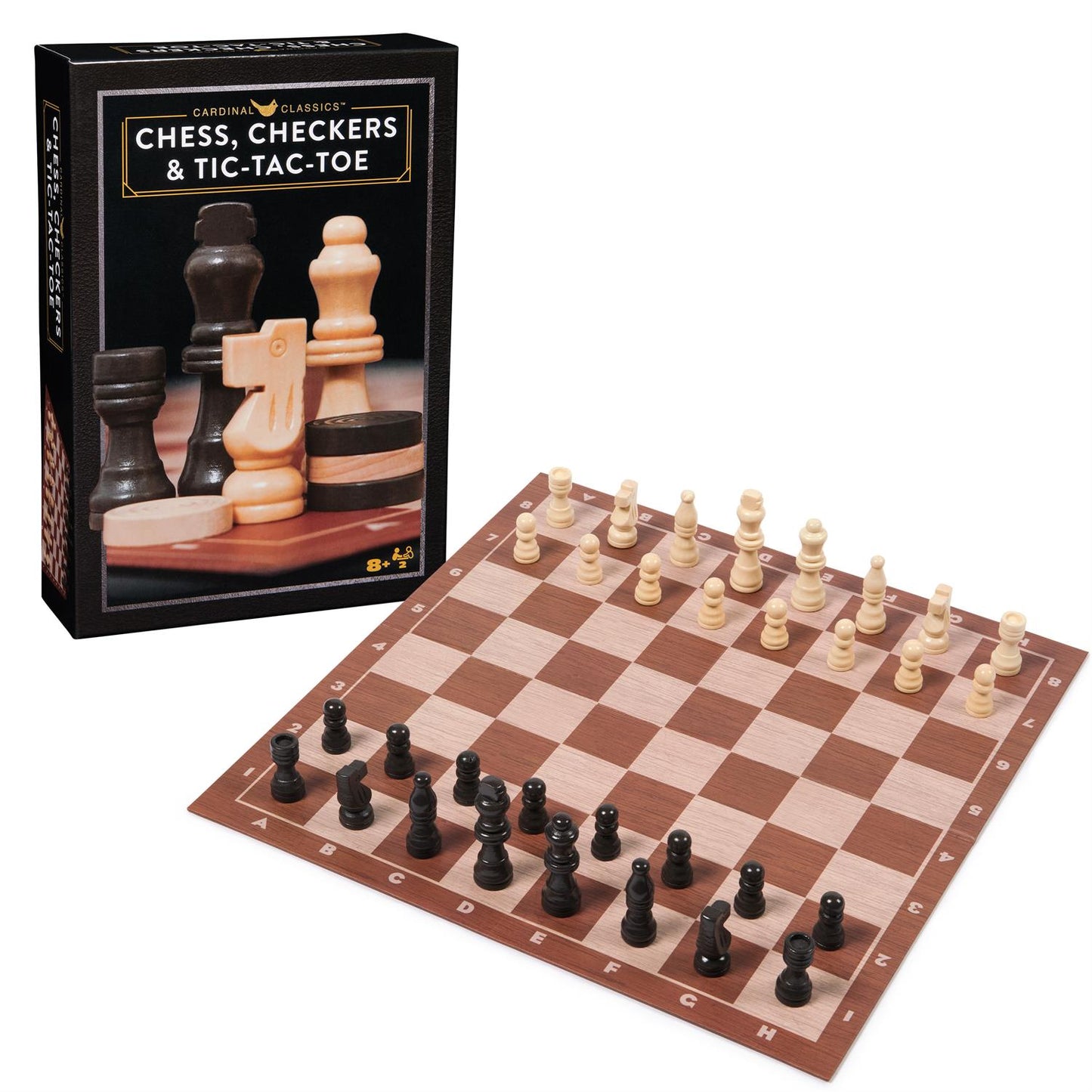 Game Cardinal Classics Chess & Checkers & Tic Tac Toe