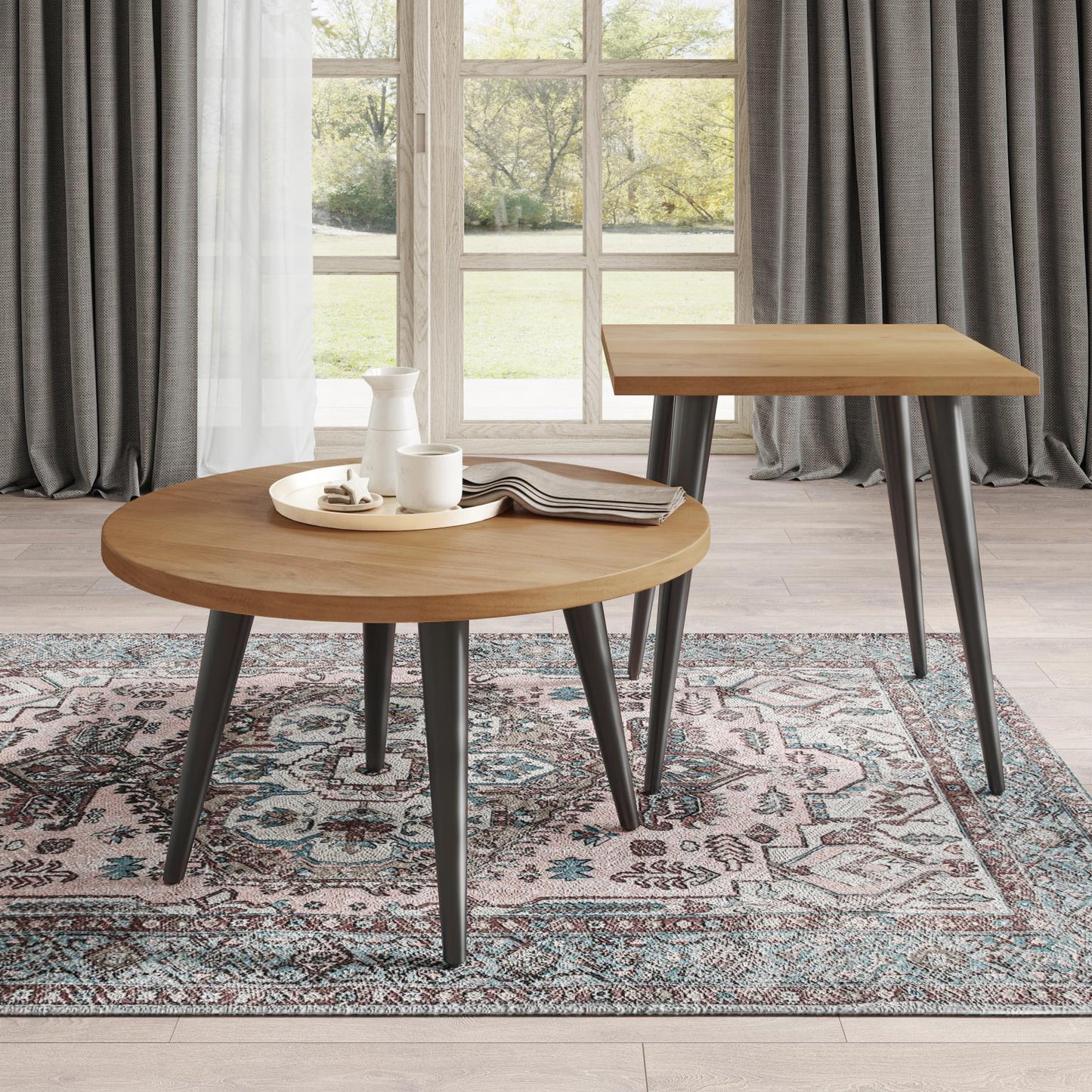 Prelude Cocktail Table Round Suede