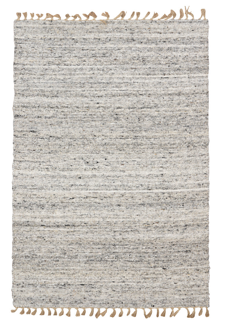 Verginia Berber Collection Natural & Black Rug 3.5' x 5.5'