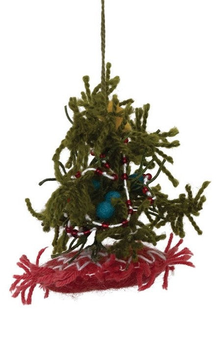 Ornament - Wool Felt - Christmas Tree - 4" - 5.5"h