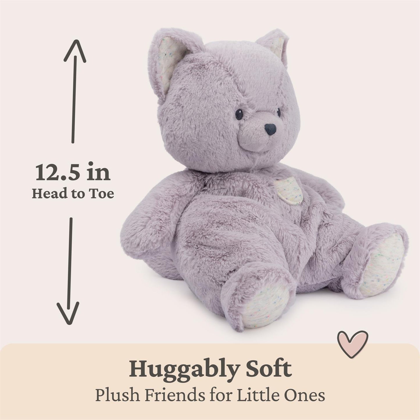 Plush Oh So Snuggly Kitten Lavender 12.5"