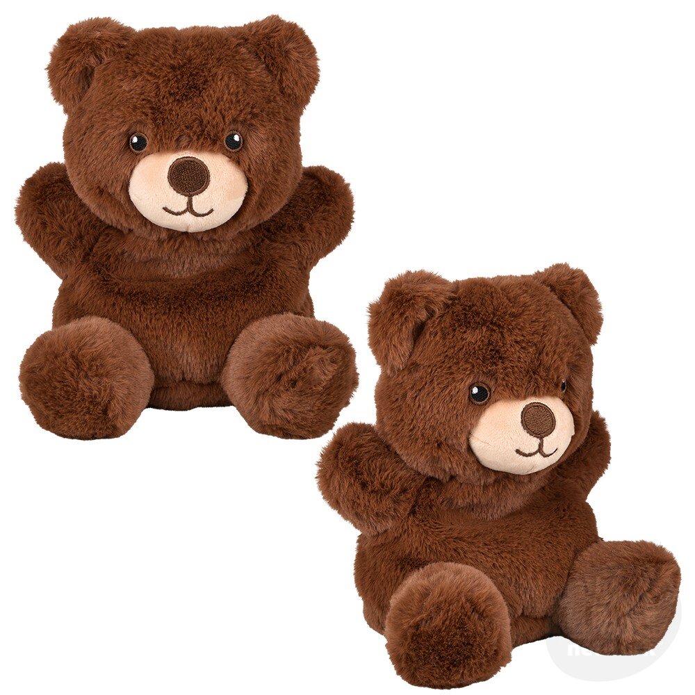 Plush Clutch Crew Bear Brown 7"