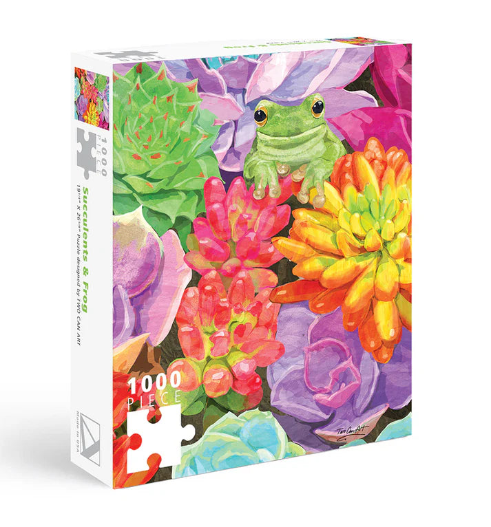 Puzzle 1000 Piece Succulents Frog