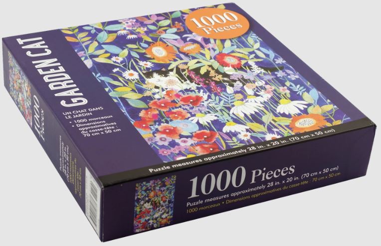 Puzzle 1000 Piece Garden Cat