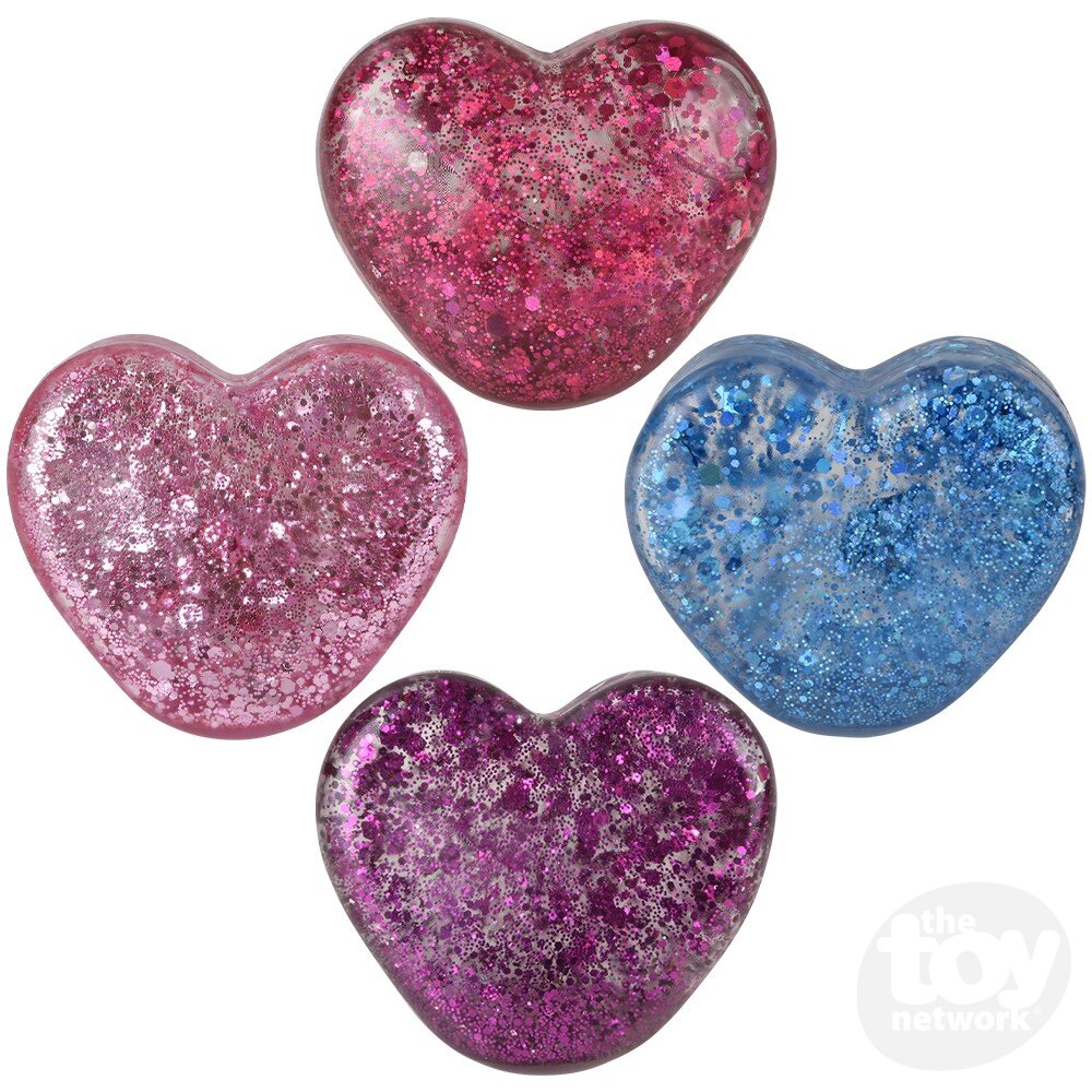 Squeezy Sparkle Sugar  Mini Heart 2.5" (Sold Individually)