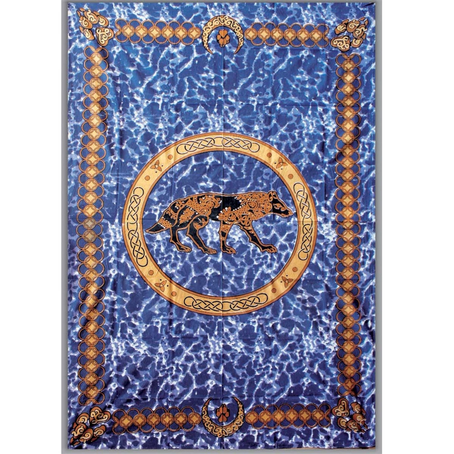 Tapestry Twin Size Celtic Wolf Purple