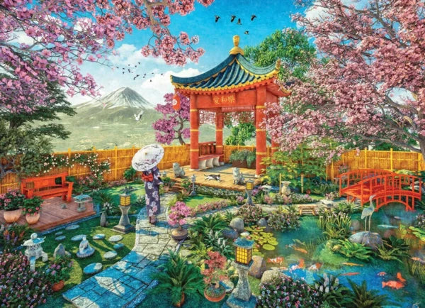 Eurographics Puzzle 1000 Japanese Garden Spring Garden