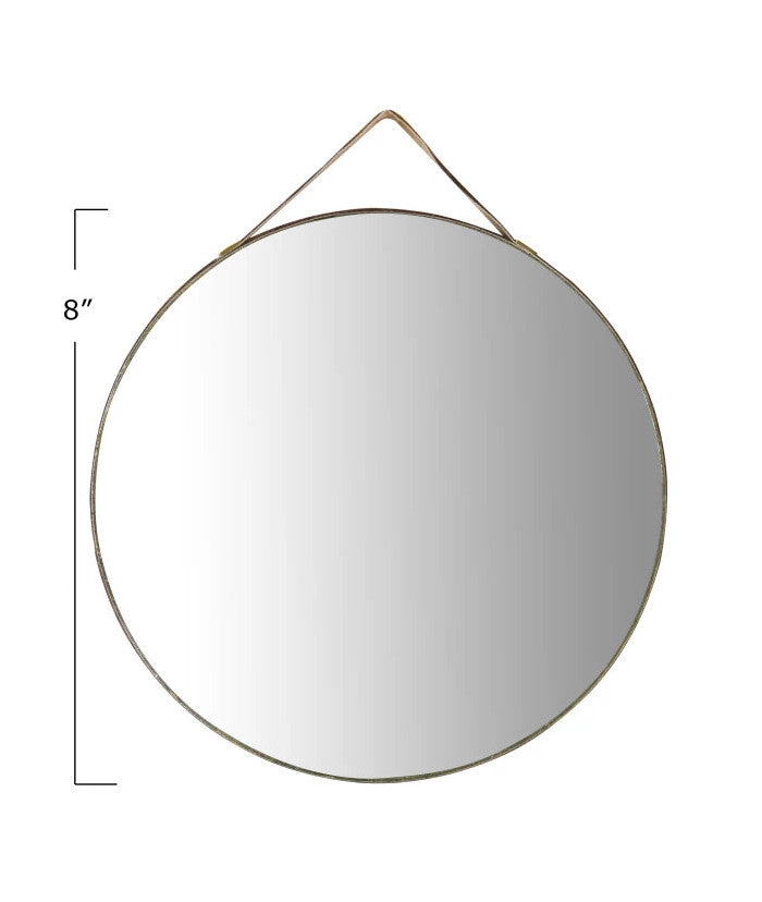 Wall Mirror Velvet Edge & Hanger