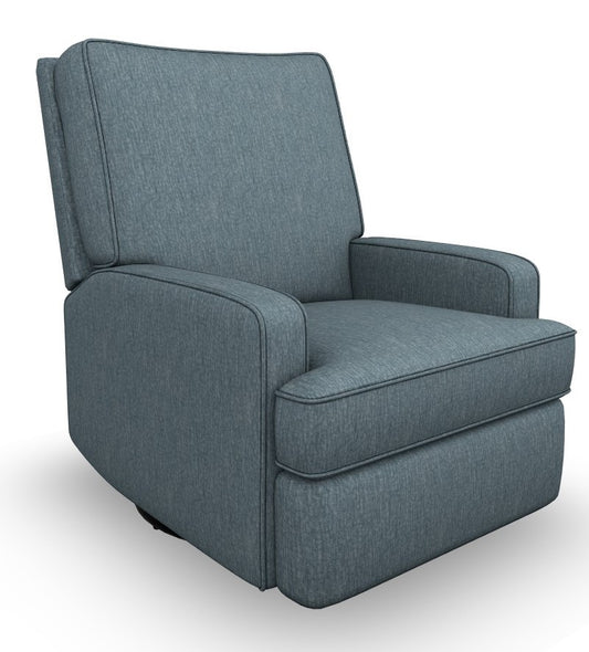 Kersey Swivel Glider Recliner Chambray Fabric
