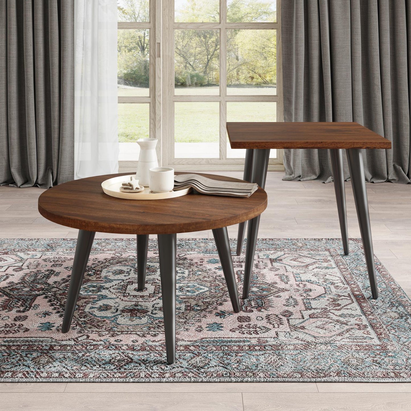 Prelude Cocktail Table Round Walnut