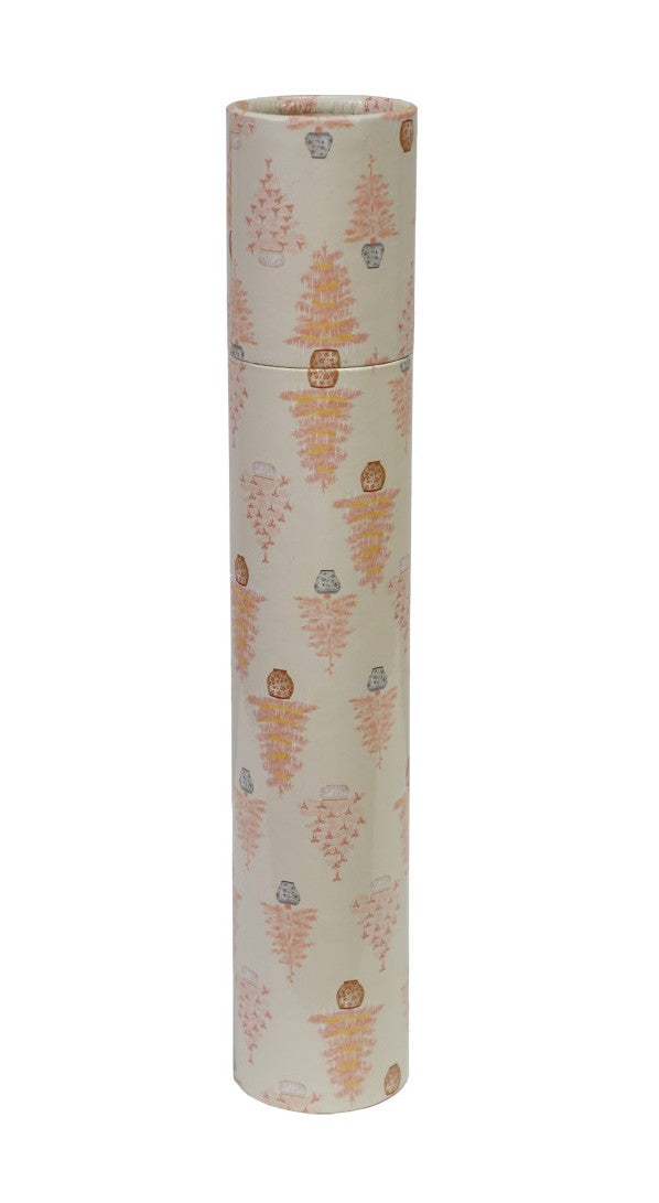 Holiday - Fireplace Safety Matches in Tube Matchbox - Potted Tree Pattern