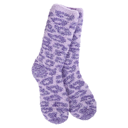 Socks - Knit Pickin' Fireside Crew OS Purple Leopard