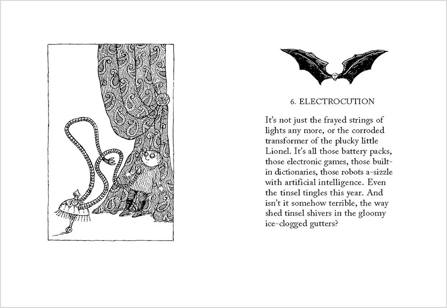 Holiday Book - John Updike & Edward Gorey - The Twelve Terrors of Christmas