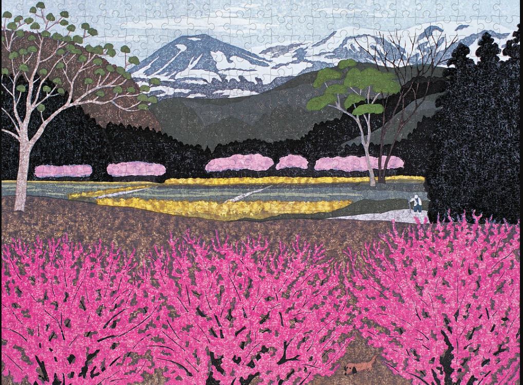 Puzzle 500 Piece - Kazuyuki Ohtsu - Flowers In Village