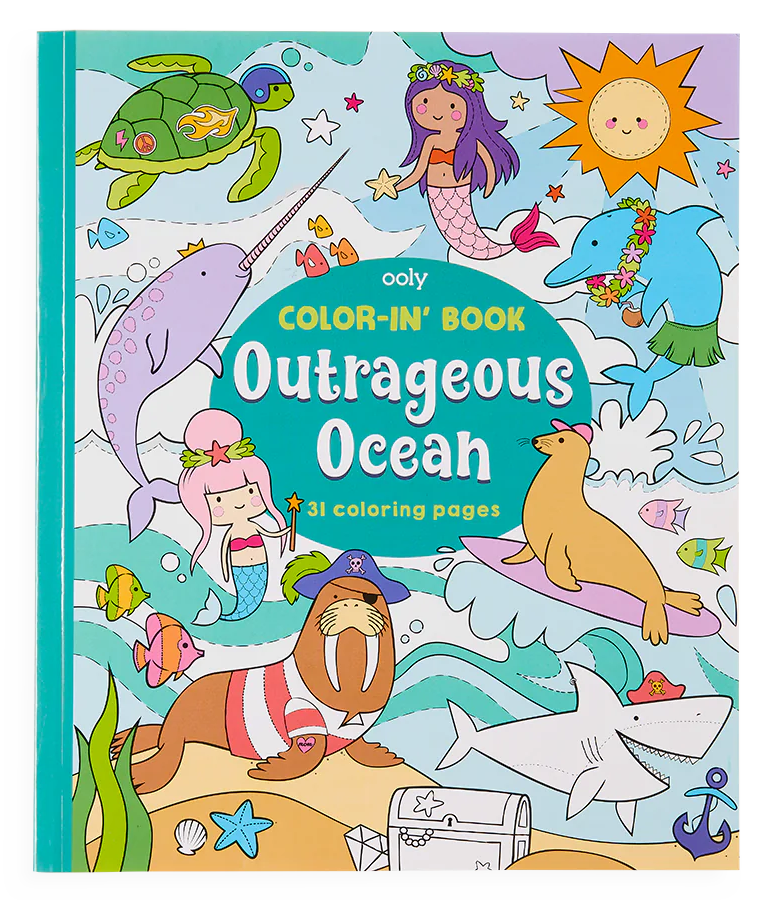 Coloring Book Outrageous Ocean