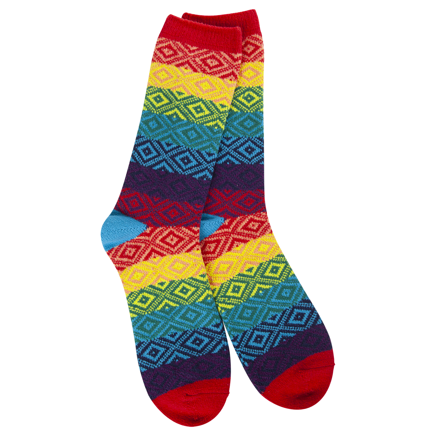 Socks - World's Softest Gem Crew Rainbow Multi